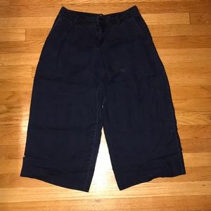 High waist cropped flare pants